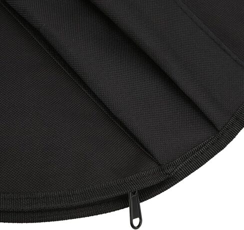 حقيبة طبلة البكم 10 بوصة مقاومة للصدأ من قماش أكسفورد حقيبة ممارسة الطبل البكم مع شريط أسود أصفر لتخزين الطبل البكم in Kuwait