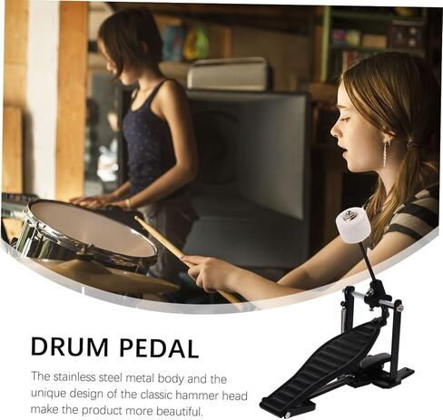 دواسة طبلة الجهير دواسة طبلة واحدة، دواسة طبلة الجهير، دواسات الجيتار، مجموعة طبلة خفق قابلة للطي، ملحقات إلكترونية للأطفال، خطوة طبل مزدوجة السلسلة in Kuwait