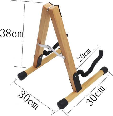 حامل جيتار من الخشب الصلب من Hidear - جيتار كهربائي، باس كهربائي، ملحقات الجيتار، حامل جيتار قابل للطي in Kuwait