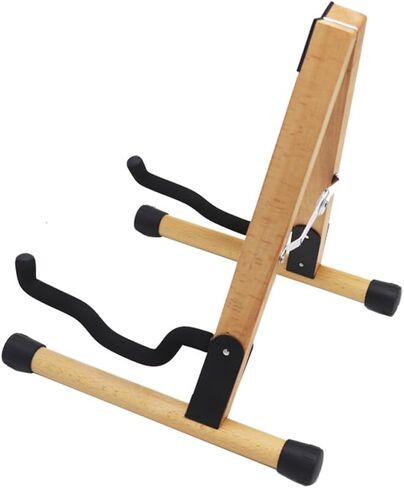 حامل جيتار من الخشب الصلب من Hidear - جيتار كهربائي، باس كهربائي، ملحقات الجيتار، حامل جيتار قابل للطي in Kuwait