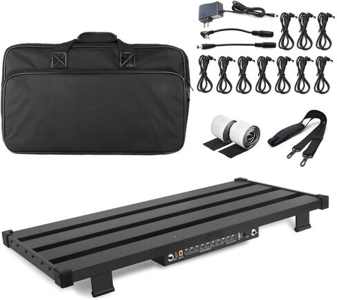 لوحة دواسة جيتار كبيرة جدًا مع مصدر طاقة وصندوق DI ، 65 سم × 30 سم، تأتي مع حقيبة حمل in Kuwait