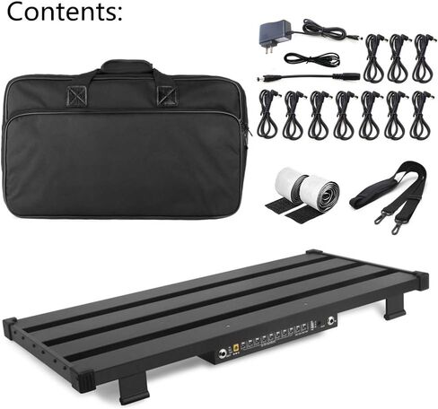 لوحة دواسة جيتار كبيرة جدًا مع مصدر طاقة وصندوق DI ، 65 سم × 30 سم، تأتي مع حقيبة حمل in Kuwait