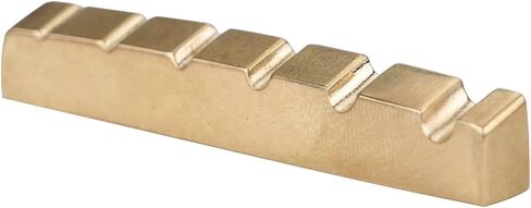Pre-Slotted Bass guitar Brass nuts 6 string Bass Top Nut 54mm x 6mm in Saudi Arabia