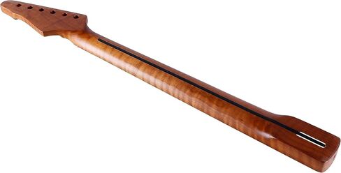 سلسلة جيتار ليو جايمز الكهربائية غير اللامعة من سلسلة سوبريم - قطعة واحدة من خشب القيقب المحمص المختار - 21 فريت، 9.5 بوصة، شكل C (قيقب TL غير لامع للغاية) in Kuwait