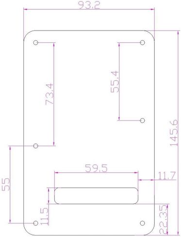 KAISH 11 فتحة ST/Strat Style Pickguard SSS Pick Guard مع لوحة خلفية ST غطاء Tremolo Trem للولايات المتحدة الأمريكية/المكسيك ستراتوكاستر/سترات أسود 3 طبقات in Kuwait