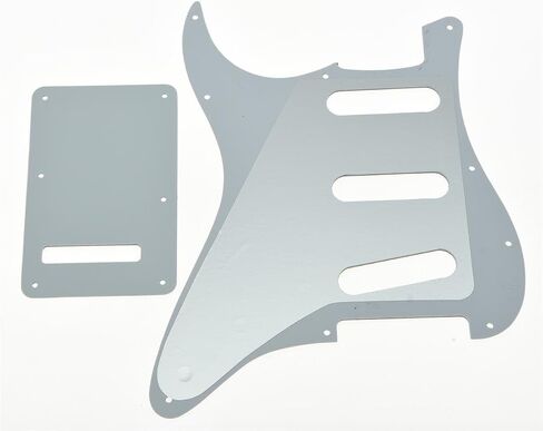 KAISH 11 فتحة ST/Strat Style Pickguard SSS Pick Guard مع لوحة خلفية ST غطاء Tremolo Trem للولايات المتحدة الأمريكية/المكسيك ستراتوكاستر/سترات أسود 3 طبقات in Kuwait