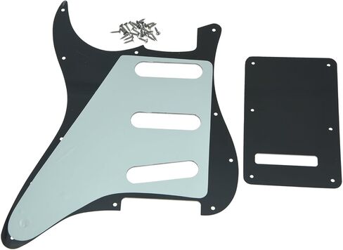 KAISH 11 Hole ST/Strat Style SSS Pickguard with ST Back Plate Tremolo Trem Cover for USA/Mexico Stratocaster/Strat Abalone Pearl in Kuwait