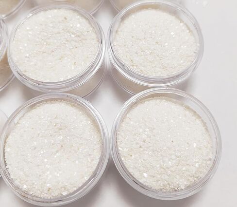 GOMMO 2oz 1 زجاجة سحقت أم اللؤلؤ ترصيع رقائق الإمدادات لعمال الخشب، الخراطة، العجلات، Luthiers، المهنيين والهواة - فليك، 2 أوقية in Kuwait