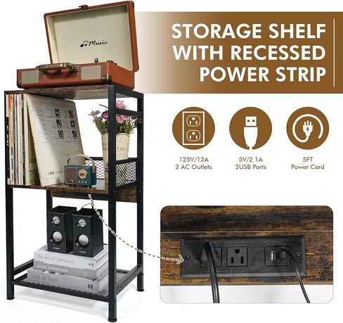 رف جيتار على الأرض من ikkle لـ 4 جيتار متعددة، حامل جيتار قابل للتعديل مع منافذ طاقة للصوت، والباس، والكهرباء، ورف تخزين ثلاثي الطبقات لملحقات أمبير الجيتار in Kuwait