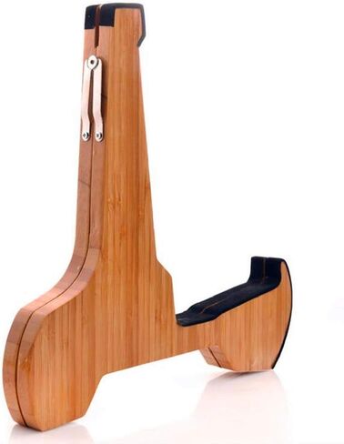 Miwayer Guitar Stand Wood Bamboo A-Frame Folding Thickened Universal, With Soft Leather Protection, Safe Non-Slip Portable Acoustic Guitar Accessories, For Acoustic, Classical, Electric Guitar, Bass… in Kuwait