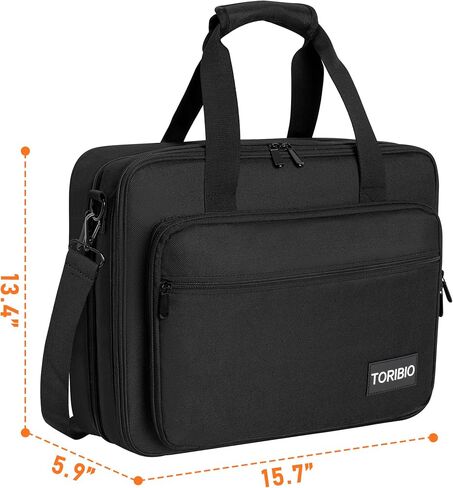 حقيبة TORIBIO Audio Mixer، حقيبة تخزين واقية مبطنة متوافقة مع RODECaster Pro، RODECaster Pro II، حقيبة سفر لخلاط البودكاست مع فواصل قابلة للإزالة لتخزين الكابلات والميكروفونات in Kuwait