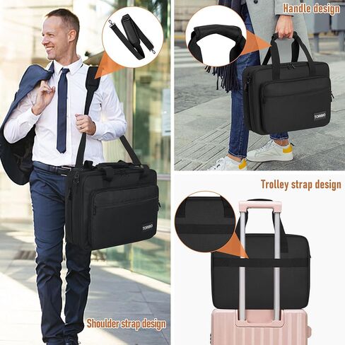 حقيبة TORIBIO Audio Mixer، حقيبة تخزين واقية مبطنة متوافقة مع RODECaster Pro، RODECaster Pro II، حقيبة سفر لخلاط البودكاست مع فواصل قابلة للإزالة لتخزين الكابلات والميكروفونات in Kuwait