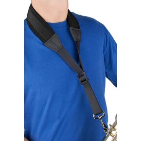 Pro-Tec 20-Inch Padded Neoprene Saxophone Neck Strap with Metal Snap (N311M), Black, Junior