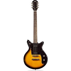 جيتار كهربائي KGD مع 6 أوتار، جيتار كهربائي بجسم صلب، بيك اب P90، جوز عظم، اليد اليمنى، 22 فريتس، ​​لوح فريتس من خشب الورد، جسم الماهوجني (لونين أمة الله) in Kuwait