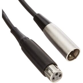 Shure C25B 25-Feet Heavy-Duty Cable XLR Connector on Microphone End, Black