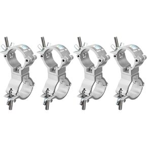 Lighting Truss Swivel Coupler DJ Light Clamps 2 Inch Aluminum Alloy Max Load 220 LBs for 1.88-2 Inch Pipe 4 Pack