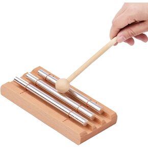 Qsanpel Meditation Chimes Trio Attention Getters for Responsive Classroom Teachers Mindfulness Energy Chime Sound Healing Instruments Yoga Chimes for Classroom