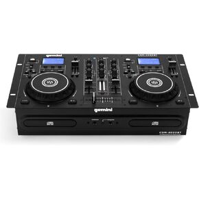 جيميني ساوند CDM-4000BT مستقل مستقل عن طريق البلوتوث، مشغل وسائط دي جيه احترافي مزدوج الطبقة، مشغل وسائط CD/CDR USB معادل ثنائي النطاق، معادل حلقي يدوي، عجلات ركض حساسة، مخرج اكس ال ار، مضاد للصدمات in Kuwait