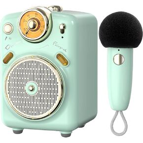 مكبر صوت لطيف مع ميكروفون، مع 7 أوضاع صوت مختلفة للغناء أو التحدث، آلة كاريوكي للفتيات والأولاد والحفلات العائلية والعروض التقديمية والتدريب، في الهواء الطلق (وردي) in Kuwait
