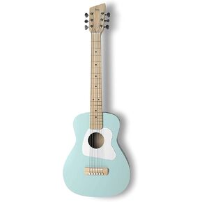 جيتار Loog Pro VI الصوتي الحقيقي للأطفال للمبتدئين، حجم صغير للأعمار من 9 سنوات فما فوق، تطبيق تعليمي ودروس متضمنة، أصفر