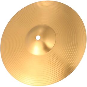 EXCEART Crash Ride Cymbal Bass Drum Cymbal Percussion Replacement Traditional Finish Brass for Drum 8 Inch