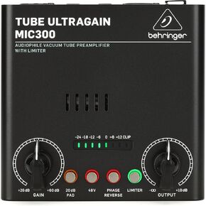 Behringer MIC300 Audiophile Vacuum Tube Preamplifier with Limiter in Saudi Arabia