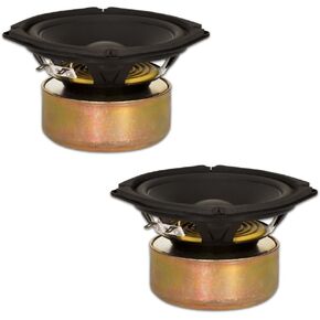 Goldwood Sound, Inc. Stage Subwoofer, Shielded 5.25" Woofers 130 Watt Each 8ohm Replacement 2 Speaker Set (GW-205/8S-2) in Saudi Arabia