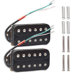SAPHUE Electric Guitar Humbucker Pickups Double Coil Guitar Bridge Pickup & Neck Pickups Set (Transparent)