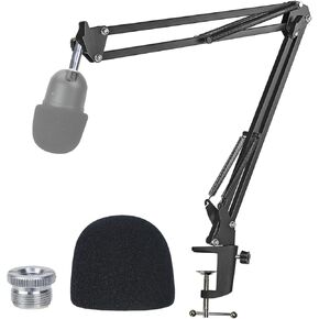 Razer Seiren Mini Boom Arm with Pop Filter - Mic Stand with Foam Cover Windscreen Compatible with Razer Seiren Mini Streaming Microphone by YOUSHARES in Kuwait