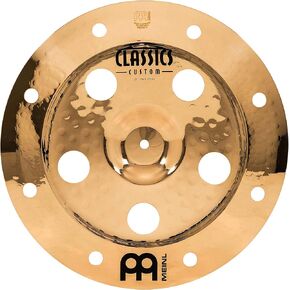 Meinl 16" Trash China Cymbal with Holes - Classics Custom Brilliant - Made In Germany, 2-YEAR WARRANTY (CC16TRCH-B) in Kuwait