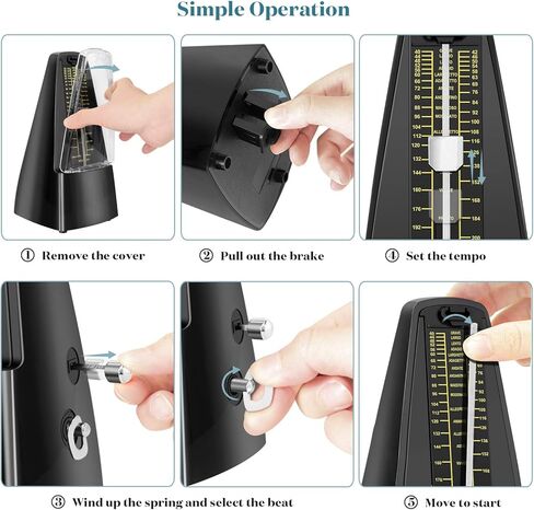 ميتروني ميكانيكي من مارتيسان للجيتار/الباس / البيانو/الكمان، تراك بيت وتيمبو مع صوت عال وبدقة عالية in Kuwait