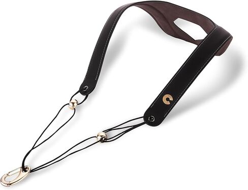 حزام رقبة ساكسفون قابل للتعديل من الألماس الفاخر، حزام عنق تينور ساكسفون من CIELmusic ، حزام رقبة Alto Saxophone ، يقلل من آلام الرقبة ، جلد طبيعي ناعم in Kuwait