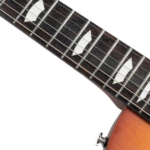 EART EGLP-610 جيتار كهربائي صلب الجسم جيتار كهربائي، مخصص Alnico-II Humbuckers، الساتان الياقوت الأزرق، الساتان جونميتال الأسود، الساتان العسل الشاي in Kuwait