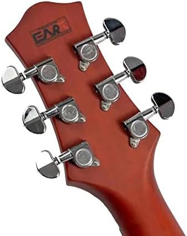 EART EGLP-610 جيتار كهربائي صلب الجسم جيتار كهربائي، مخصص Alnico-II Humbuckers، الساتان الياقوت الأزرق، الساتان جونميتال الأسود، الساتان العسل الشاي in Kuwait