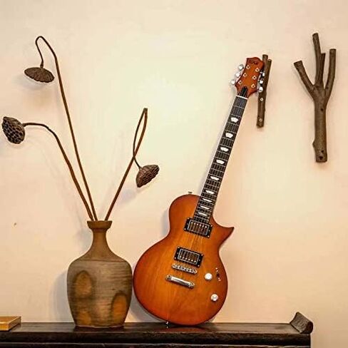 EART EGLP-610 جيتار كهربائي صلب الجسم جيتار كهربائي، مخصص Alnico-II Humbuckers، الساتان الياقوت الأزرق، الساتان جونميتال الأسود، الساتان العسل الشاي in Kuwait