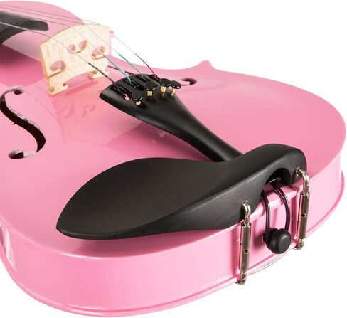 ARTALL 3/4 Handmade Student Acoustic Violin Beginner Pack with Bow, Hard Case, Chin Rest, Spare Strings, Rosin and Bridge, Glossy White in Kuwait