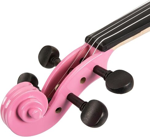 ARTALL 3/4 Handmade Student Acoustic Violin Beginner Pack with Bow, Hard Case, Chin Rest, Spare Strings, Rosin and Bridge, Glossy White in Kuwait