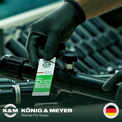 K&M كونيغ وماير 15214.017.55 ربط البوق | لحامل الوتد 14301، قاعدة قابلة للطي 17700، 17710، قوس 12210 | ربط بلاستيكي مع وسادات لباد | يتضمن محول 15281 صغير الحجم محمول | صناعة ألمانية بلك in Saudi Arabia