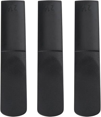 Alto Saxophone Reeds,Plastic Reeds For Alto Sax,3pcs Plastic Alto Saxophone Mouthpiece Reeds Strength 2.5 Repair Reed Accessory Black For Alto Sax Reed Synthetic in Saudi Arabia