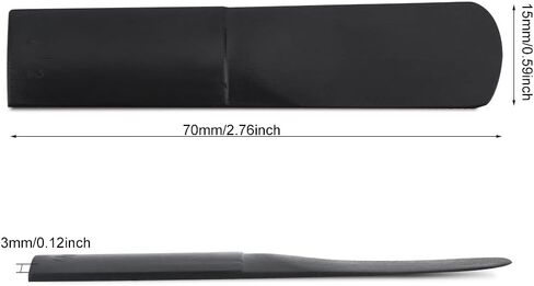 Alto Saxophone Reeds,Plastic Reeds For Alto Sax,3pcs Plastic Alto Saxophone Mouthpiece Reeds Strength 2.5 Repair Reed Accessory Black For Alto Sax Reed Synthetic in Saudi Arabia