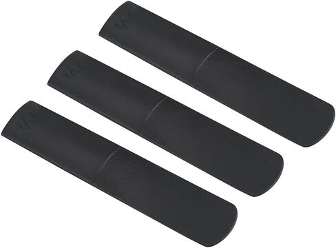 Alto Saxophone Reeds,Plastic Reeds For Alto Sax,3pcs Plastic Alto Saxophone Mouthpiece Reeds Strength 2.5 Repair Reed Accessory Black For Alto Sax Reed Synthetic in Saudi Arabia
