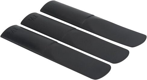 Alto Saxophone Reeds,Plastic Reeds For Alto Sax,3pcs Plastic Alto Saxophone Mouthpiece Reeds Strength 2.5 Repair Reed Accessory Black For Alto Sax Reed Synthetic in Saudi Arabia