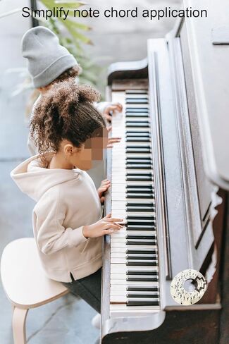 أداة اللحن الخشبية - عجلة دائرة الأخماس - عجلة وتر خشبية دائرية للموسيقيين مؤلفي الأغاني - أدوات تعليمية موسيقية وإكسسوارات للتوقيع الرئيسي لأوتار النوتات in Kuwait