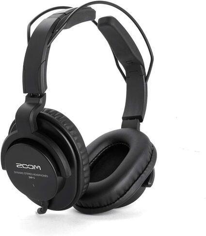 مجموعة تسجيل البودكاست المحمولة Zoom H6 All Black Six Track مع ميكروفون ديناميكي Zoom وسماعات الرأس والملحقات (4 عناصر) in Kuwait