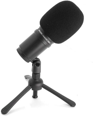 مجموعة تسجيل البودكاست المحمولة Zoom H6 All Black Six Track مع ميكروفون ديناميكي Zoom وسماعات الرأس والملحقات (4 عناصر) in Kuwait