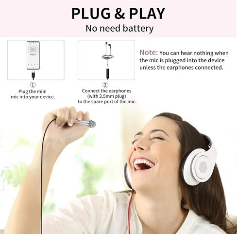 USB C Mini Karaoke Microphone for Android Phone, Laptop, Tablets Small ASMR Microphone for Voice Video Recording Singing, Vlogging, Podcasting YouTube (1 PCS Silver) in Kuwait