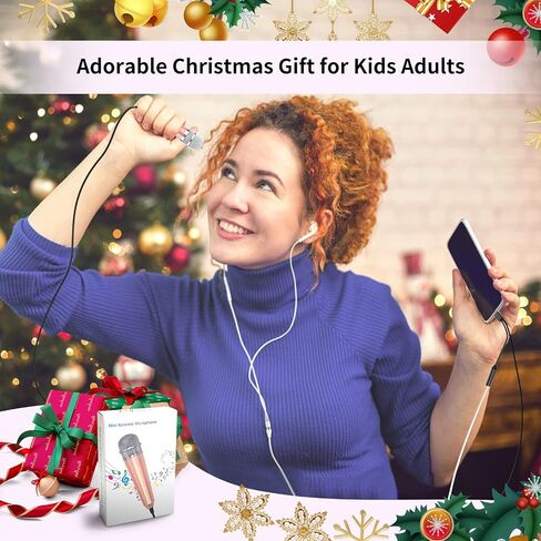 USB C Mini Karaoke Microphone for Android Phone, Laptop, Tablets Small ASMR Microphone for Voice Video Recording Singing, Vlogging, Podcasting YouTube (1 PCS Silver) in Kuwait