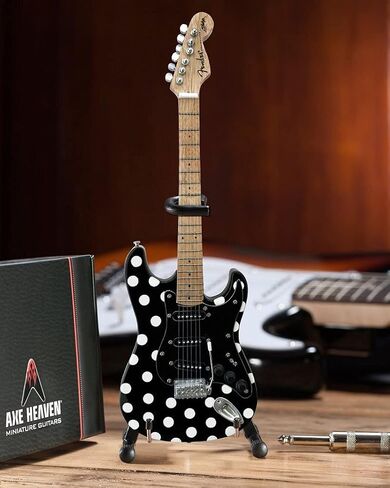Axe Heaven Fender Stratocaster(TM) -Black-Polka Dots Mini Replica Guitar (FS-023) in Saudi Arabia