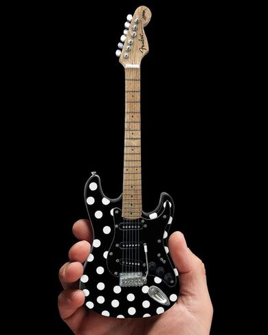 Axe Heaven Fender Stratocaster(TM) -Black-Polka Dots Mini Replica Guitar (FS-023) in Saudi Arabia