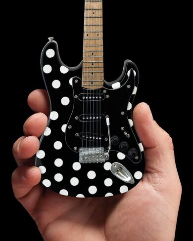 Axe Heaven Fender Stratocaster(TM) -Black-Polka Dots Mini Replica Guitar (FS-023) in Saudi Arabia